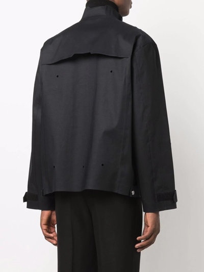 Shop A-cold-wall* Water-repellent Short Coat In Black