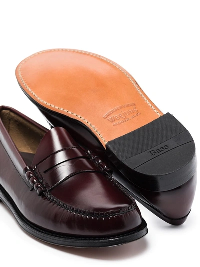 G.h. Bass & Co. Weejuns Larson Penny-slot Loafers In Brown