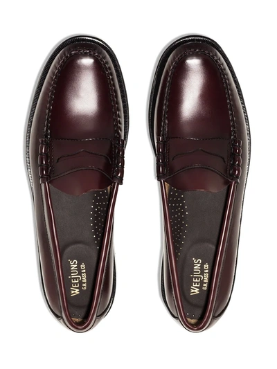G.h. Bass & Co. Weejuns Larson Penny-slot Loafers In Brown