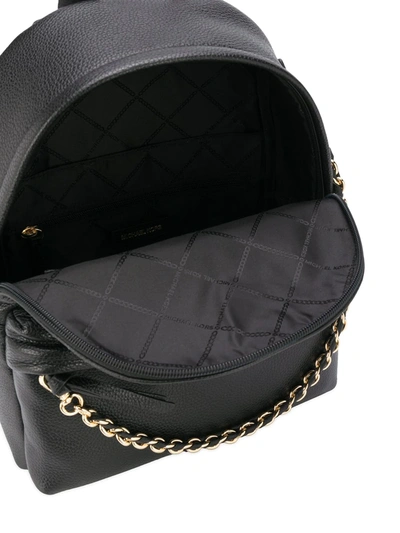 Shop Michael Michael Kors Md Chain Detail Backpack In Black