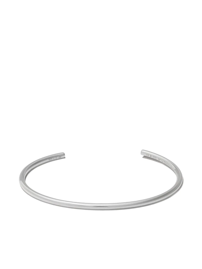 Shop Le Gramme Polished Bangle Bracelet In Silver