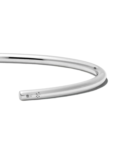 Shop Le Gramme Polished Bangle Bracelet In Silver