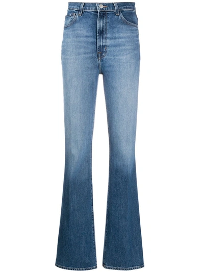 Shop J Brand High-waisted Jeans In Blue