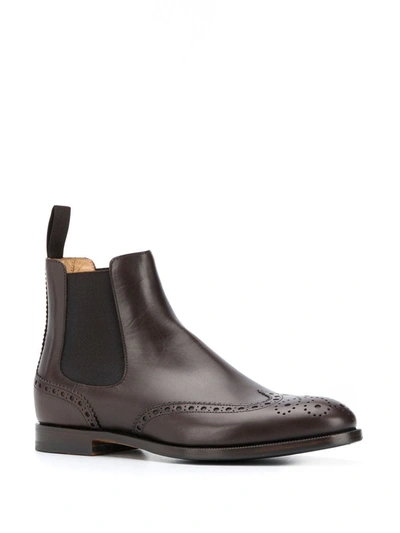 Shop Scarosso Oliver Chelsea Boots In Brown