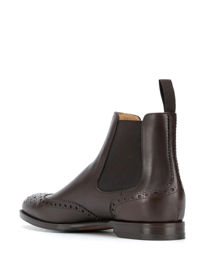 Shop Scarosso Oliver Chelsea Boots In Brown