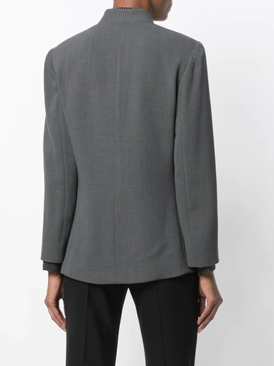 Pre-owned Giorgio Armani Shawl Collar Jacket In Grey