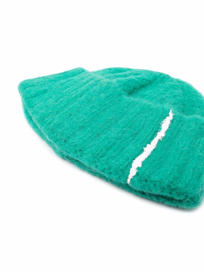 Shop Ader Error Rivington Wool-blend Beanie In Green