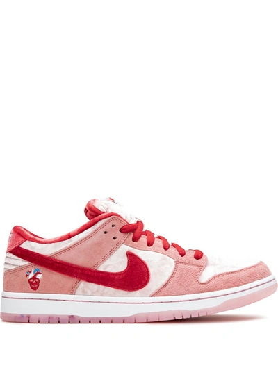 Shop Nike Sb Dunk Low Pro "strangelove" Sneakers In Pink