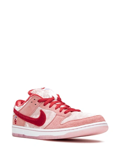 Shop Nike Sb Dunk Low Pro "strangelove" Sneakers In Pink