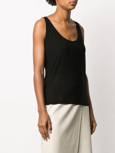 Shop Rick Owens Scoop Neck Tank Top In Black