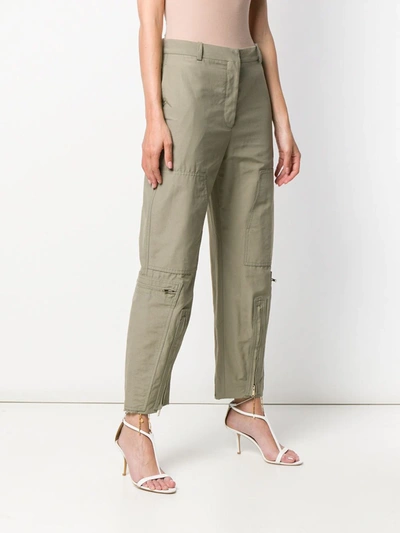 Shop Stella Mccartney Tailored Military Trousers In Green