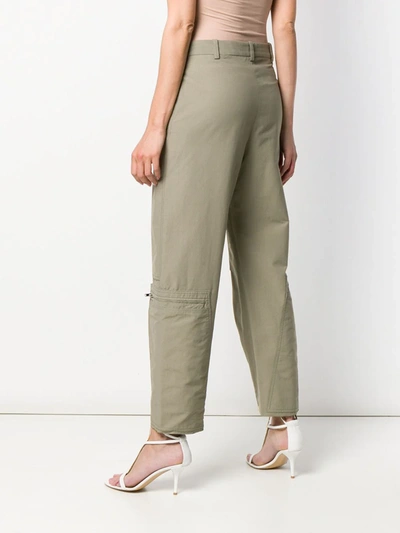 Shop Stella Mccartney Tailored Military Trousers In Green