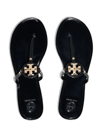 Shop Tory Burch Mini Miller Jelly Sandals In Black