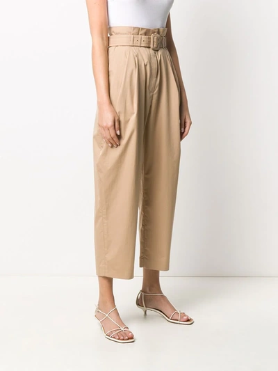 Shop Zimmermann Belted Waist Trousers In Neutrals