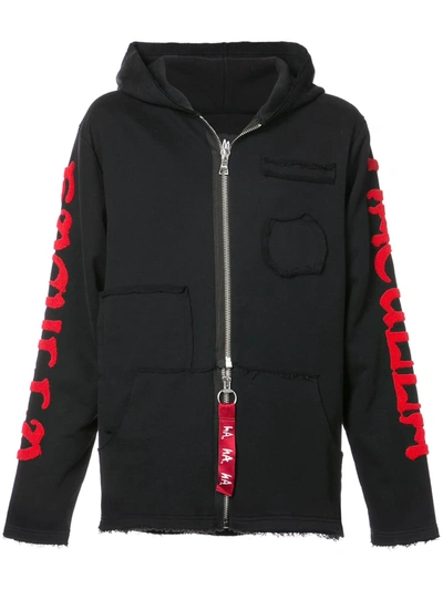 Shop Haculla Shocked 2 Death Hoodie In Black