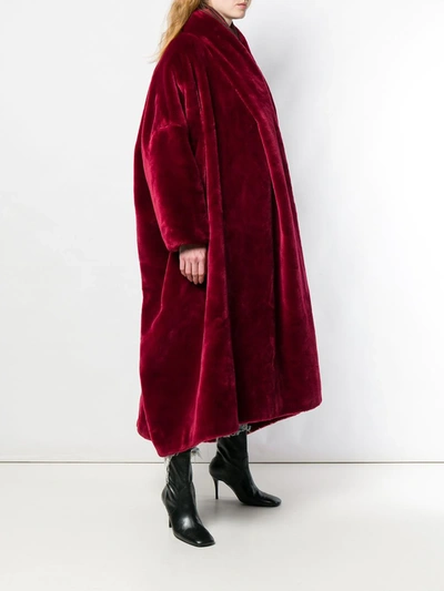 Pre-owned Dolce & Gabbana 1990 Oversized Coat In Red