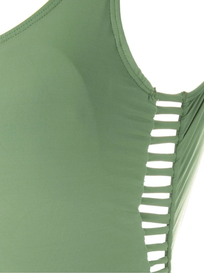 Amir Slama Cut Out Swimsuit In Green