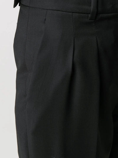 Loulou Studio Flared Wool Trousers In Black