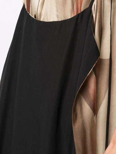 Shop Boyarovskaya Layered Cami Dress In Black