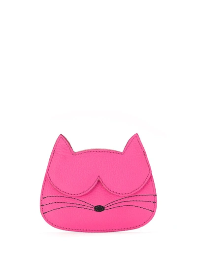 Shop Sarah Chofakian Cat Card-holder In Pink