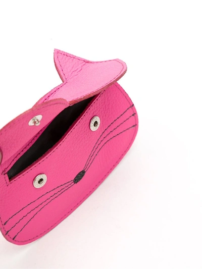 Sarah Chofakian Cat Card-holder In Pink