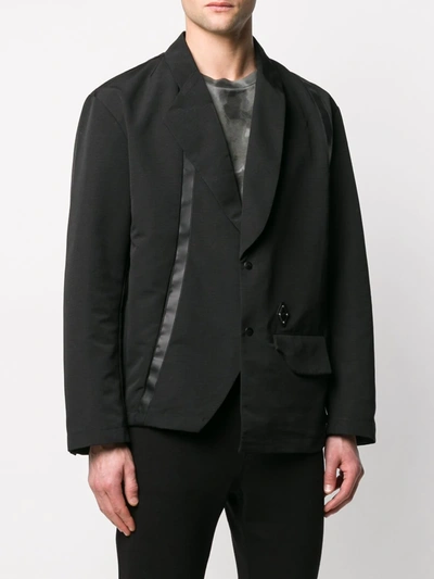 Shop A-cold-wall* Boxy Fit Press Stud Blazer In Black