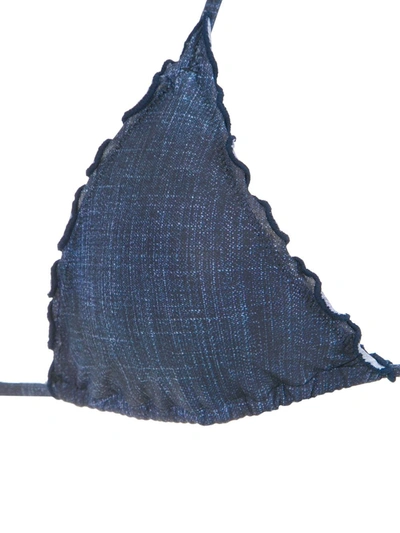 Amir Slama Denim Bikini Set In Blue