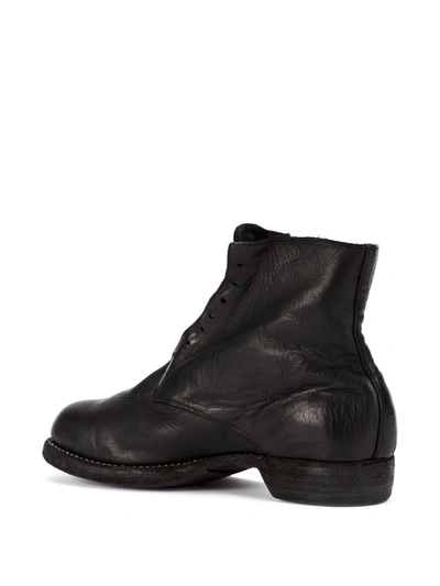 Shop Guidi Slip-on Fitted Boots In Black