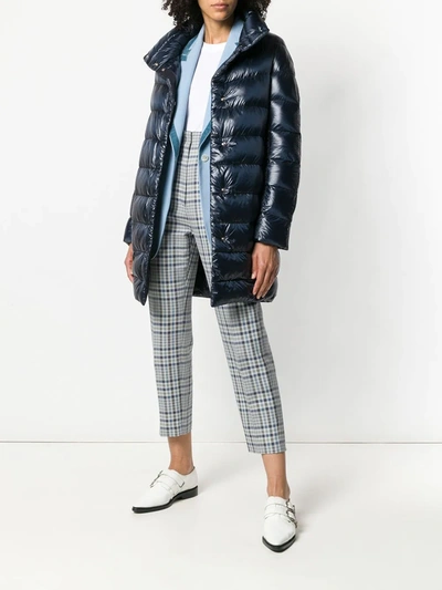 Herno Feather Down Puffer Jacket In Blue