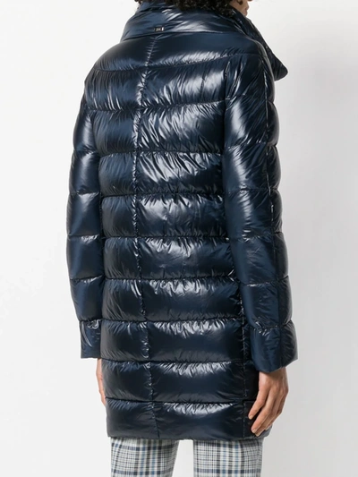 Herno Feather Down Puffer Jacket In Blue