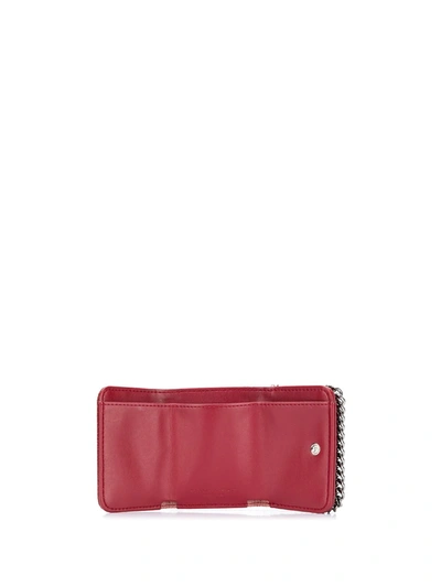 Shop Stella Mccartney Falabella Small Flap Wallet In Red