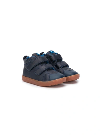 Shop Camper Touch Strap Sneakers In Blue