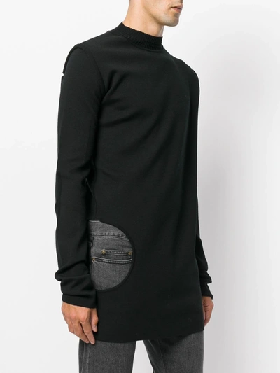 Shop Rick Owens Cut-out Detail Jumper In Black