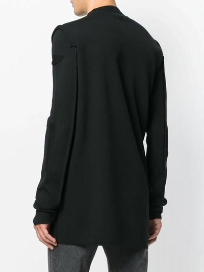 Shop Rick Owens Cut-out Detail Jumper In Black