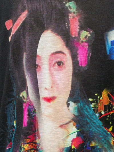 YOHJI YAMAMOTO OVERSIZED PRINT T-SHIRT - 黑色