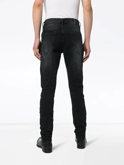 Purple Brand Black Slim Jeans In Black