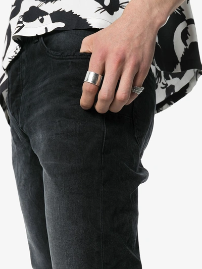 Purple Brand Black Slim Jeans In Black