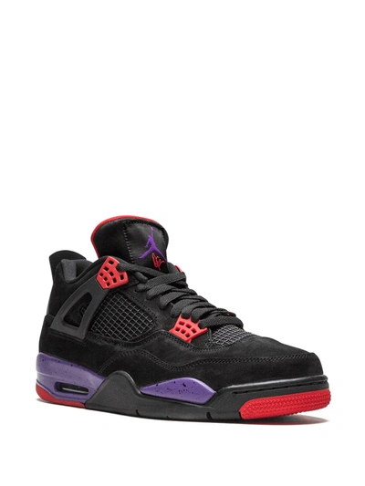 Shop Jordan Air  4 Retro "raptors/drake Ovo" Sneakers In Black
