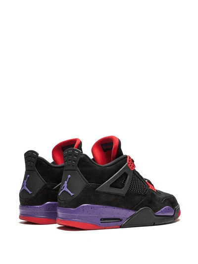Shop Jordan Air  4 Retro "raptors/drake Ovo" Sneakers In Black