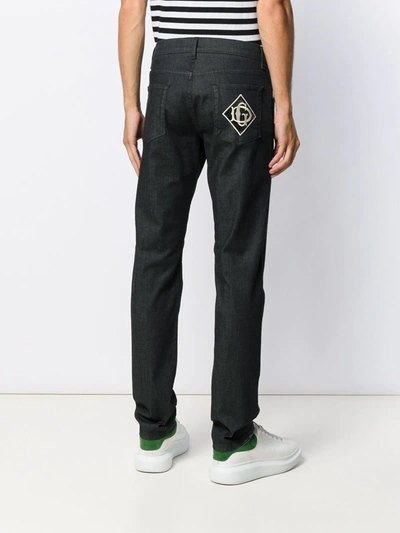 Shop Dolce & Gabbana Slim-fit Jeans In Black