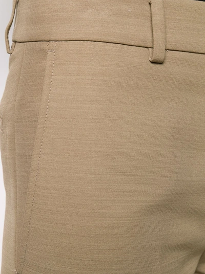 Shop Ami Alexandre Mattiussi Cigarette Leg Trousers In Neutrals