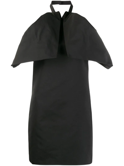 Shop Givenchy Ruffled Mini Dress In Black