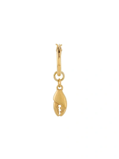 True Rocks Crab Claw Single Earring In Gold