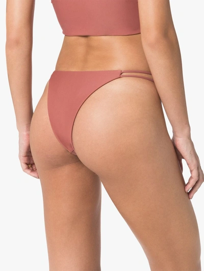 Shop Juillet Emma Ring Detail Bikini Bottoms In Pink