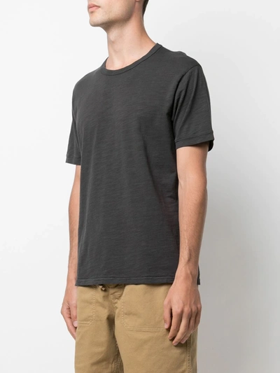 Shop Alex Mill Standard Slub Cotton T-shirt In Schwarz