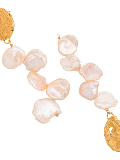 Shop Alighieri La Jetee 24kt Gold-plated Pearl Earrings