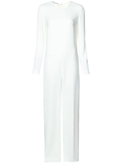 Shop Stella Mccartney Lace Back Jumpsuit In White