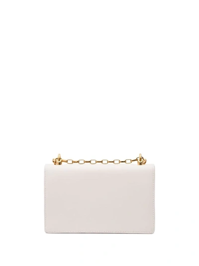 Shop Dolce & Gabbana Dg Girls Leather Shoulder Bag In White