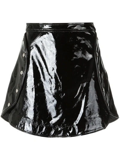 Shop Olympiah Patent Leather Skirt In Black