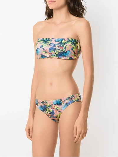 Shop Amir Slama Printed Bikini Set In Neutrals